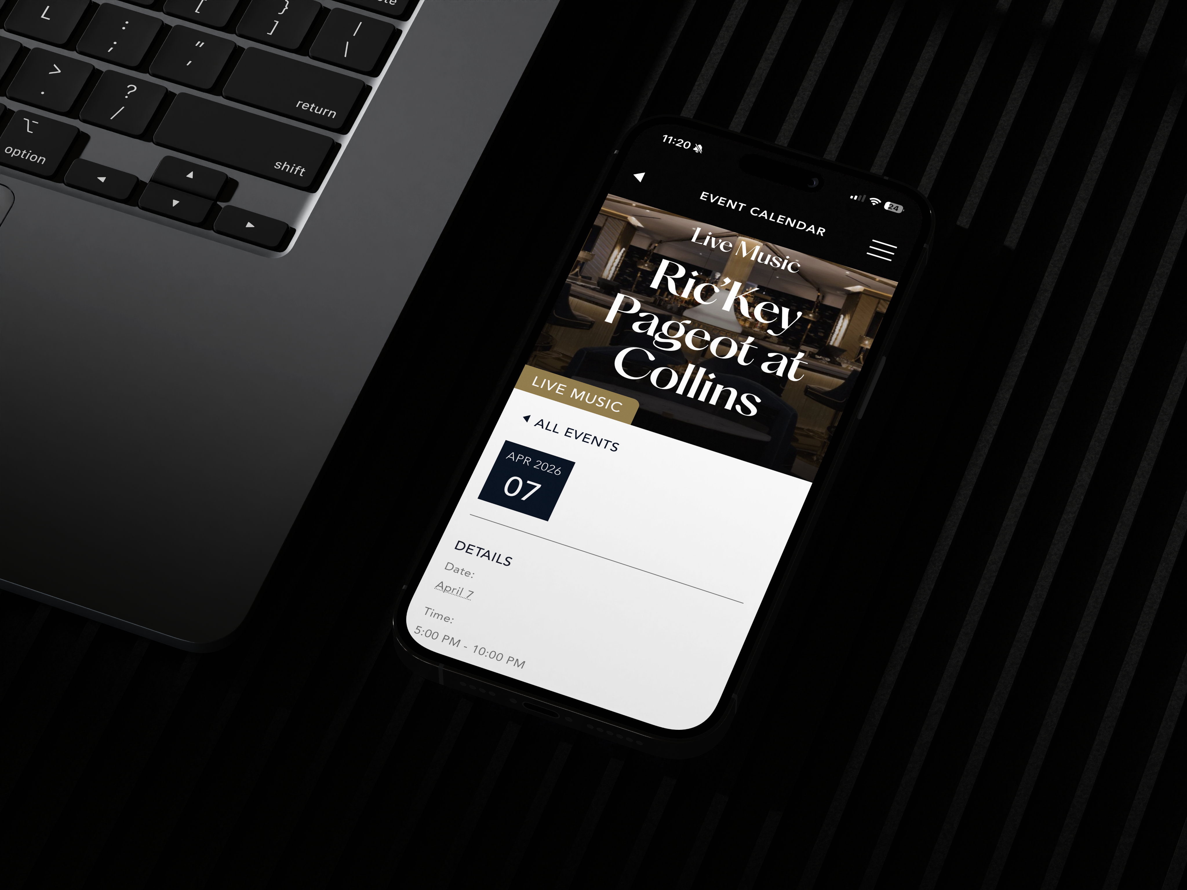 Guest services and loyalty experience in the app.