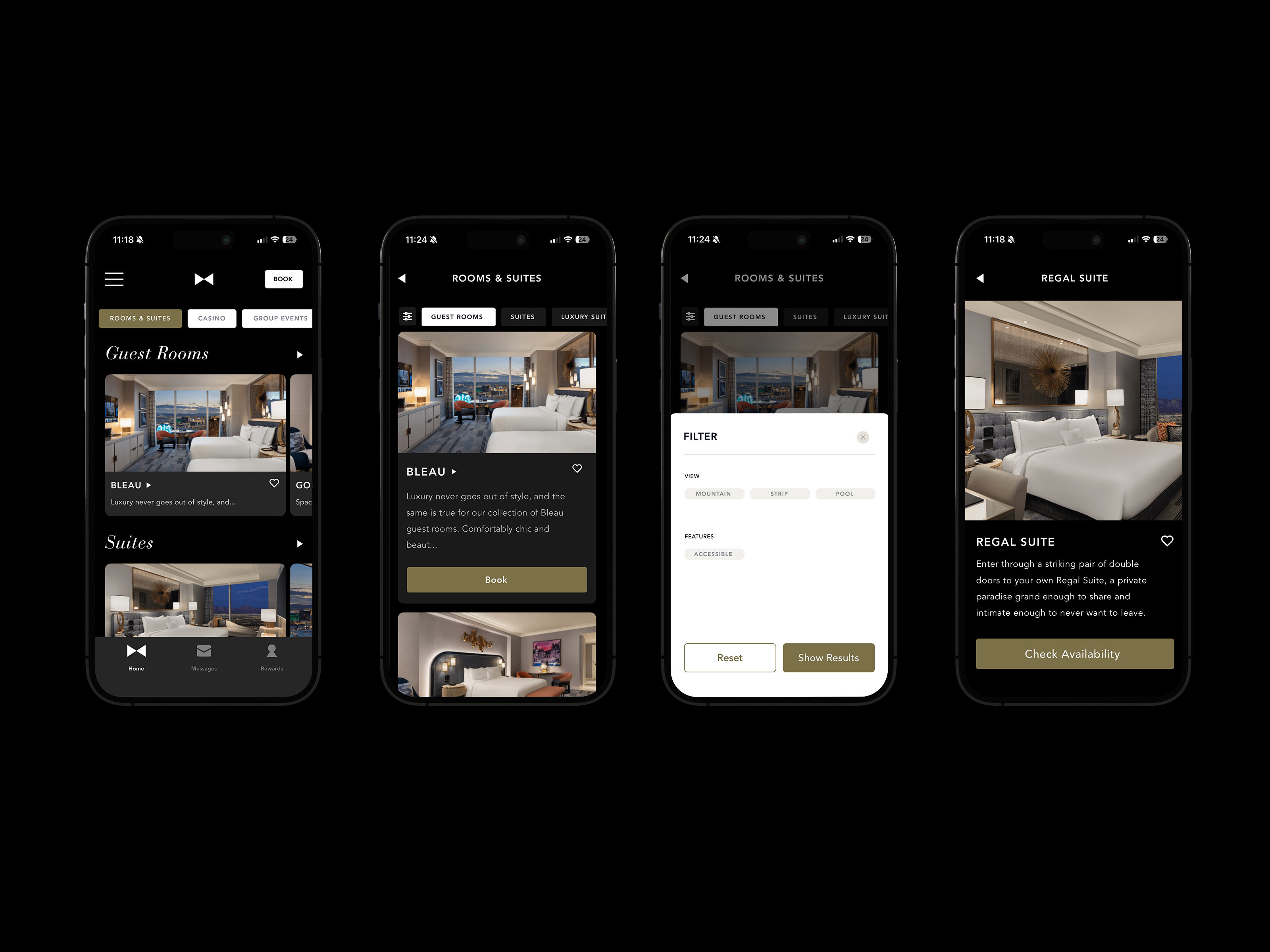Marketing and offers within the Fontainebleau mobile experience.