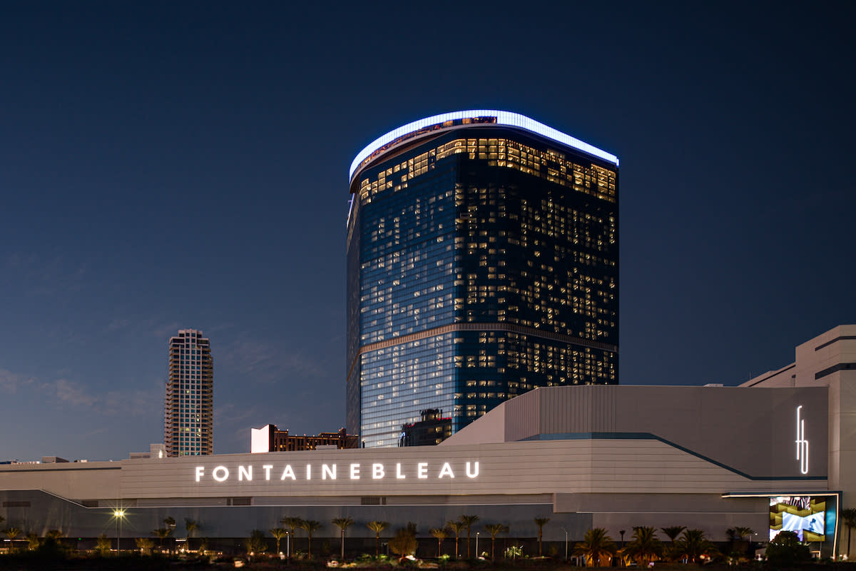 Exterior view of the Fontainebleau Las Vegas tower.