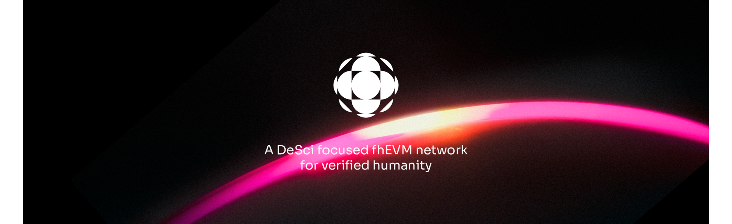 Fhera brand banner with the wordmark over an animated cosmic gradient field.